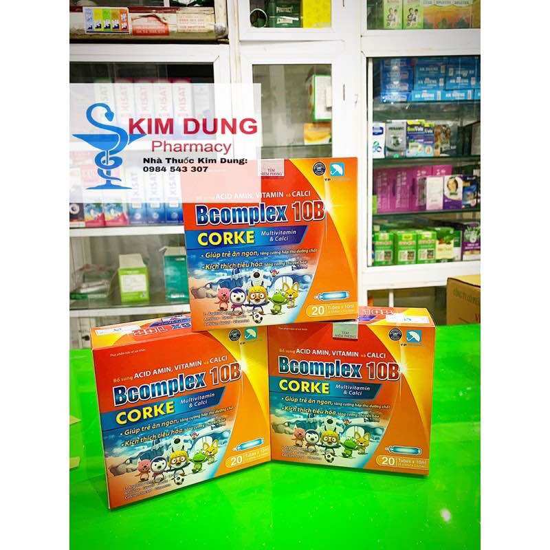 Bcomplex 10B CORKE (multivitamin, ăn ngon miệng, tăng đề kháng, bồi bổ cơ thể, suy nhược cơ thể....) - Nhà Thuốc Kim Dung