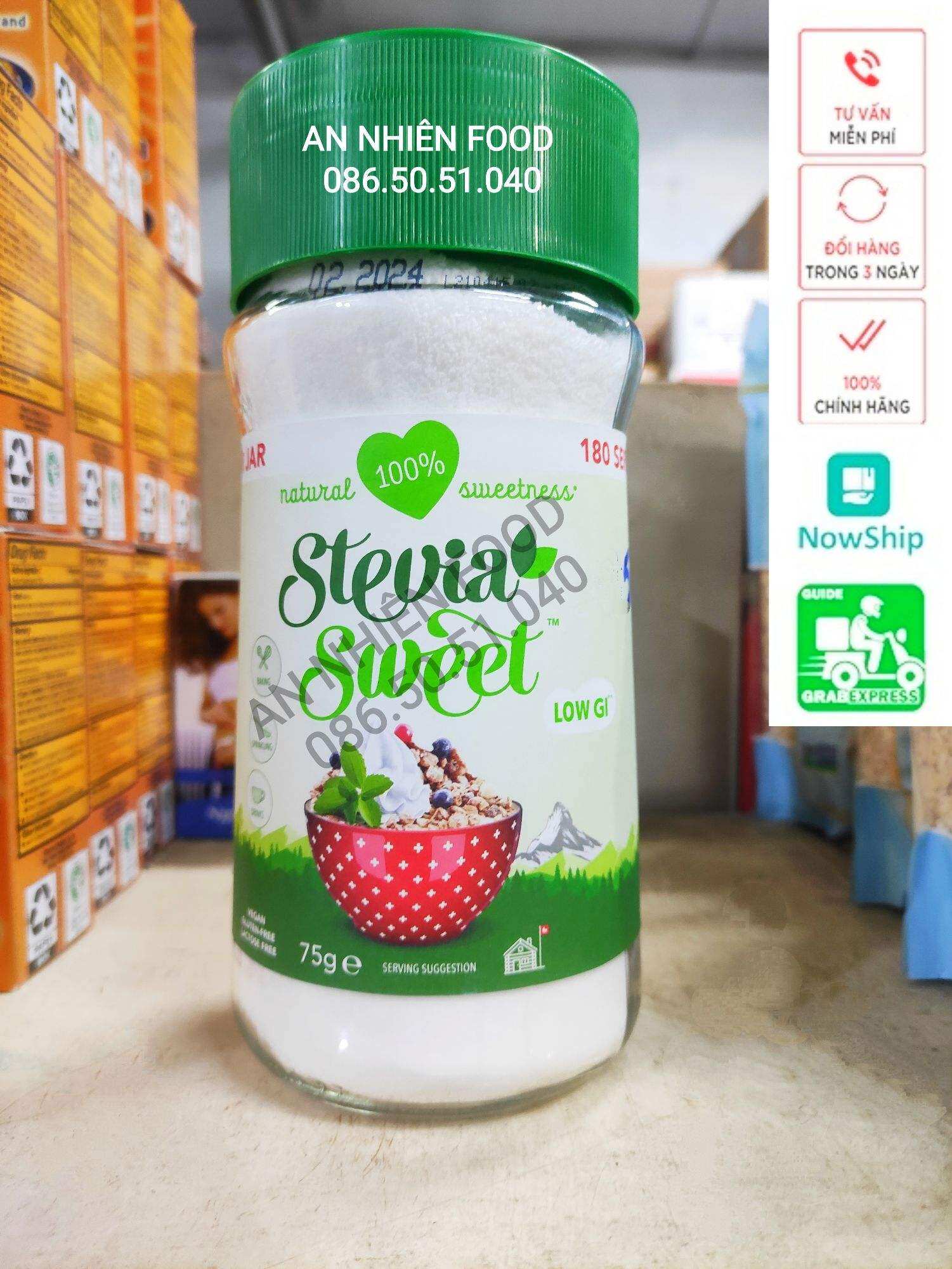 Đường Ăn Kiêng lọ 90 gram hiệu Hermestas