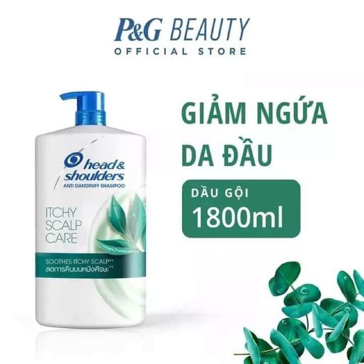 Dầu gội Head & Shoulders giảm ngứa da đầu 1800ml cực tiết kiệm