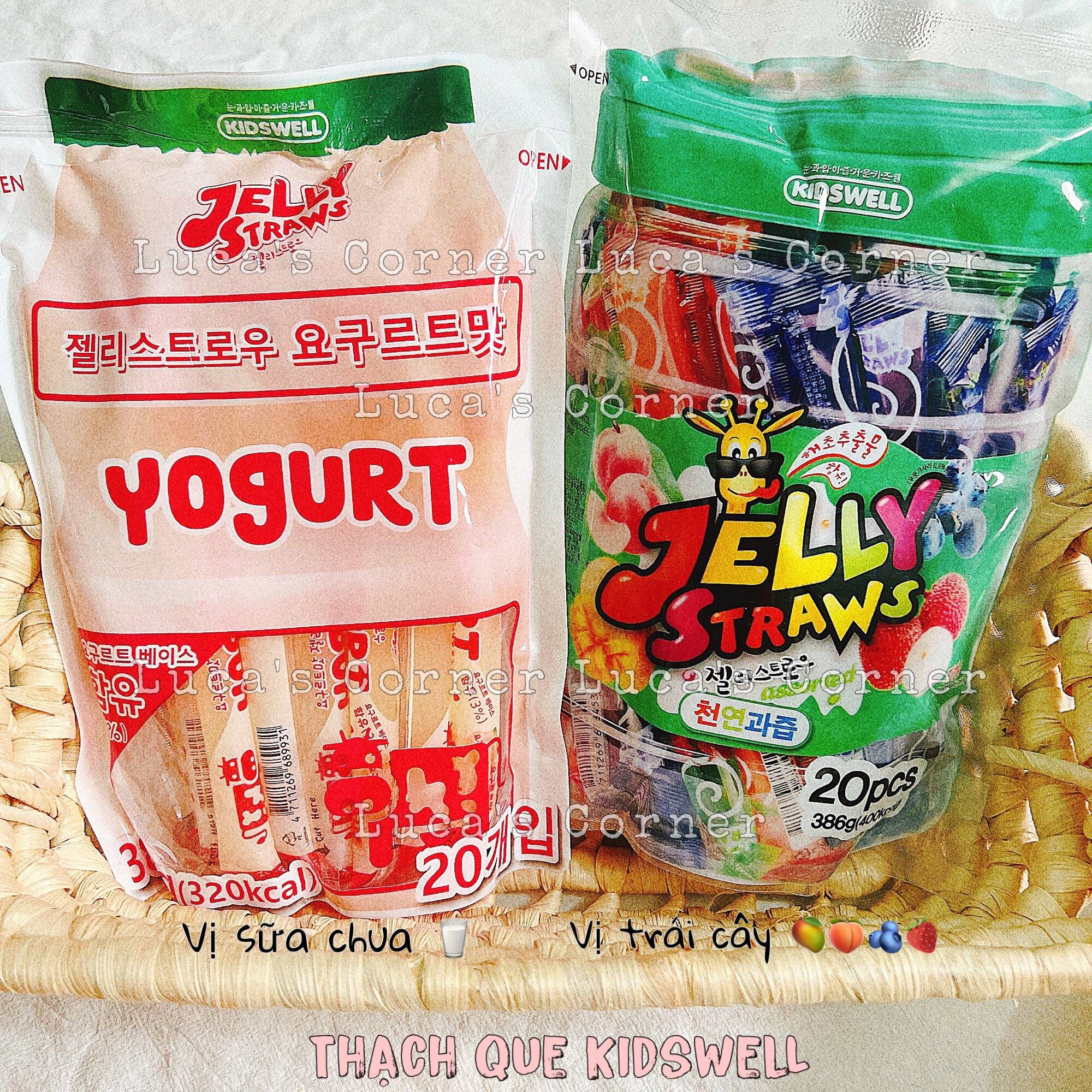Thạch que vị sữa chua vị trái cây KidsWell Hàn Quốc cho bé
