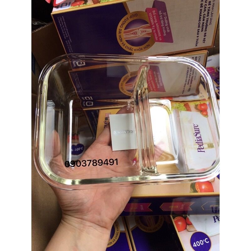 👍🧸 HỘP THỦY TINH CHIA NGĂN LOCK & LOCK 1.05L 👍👍
