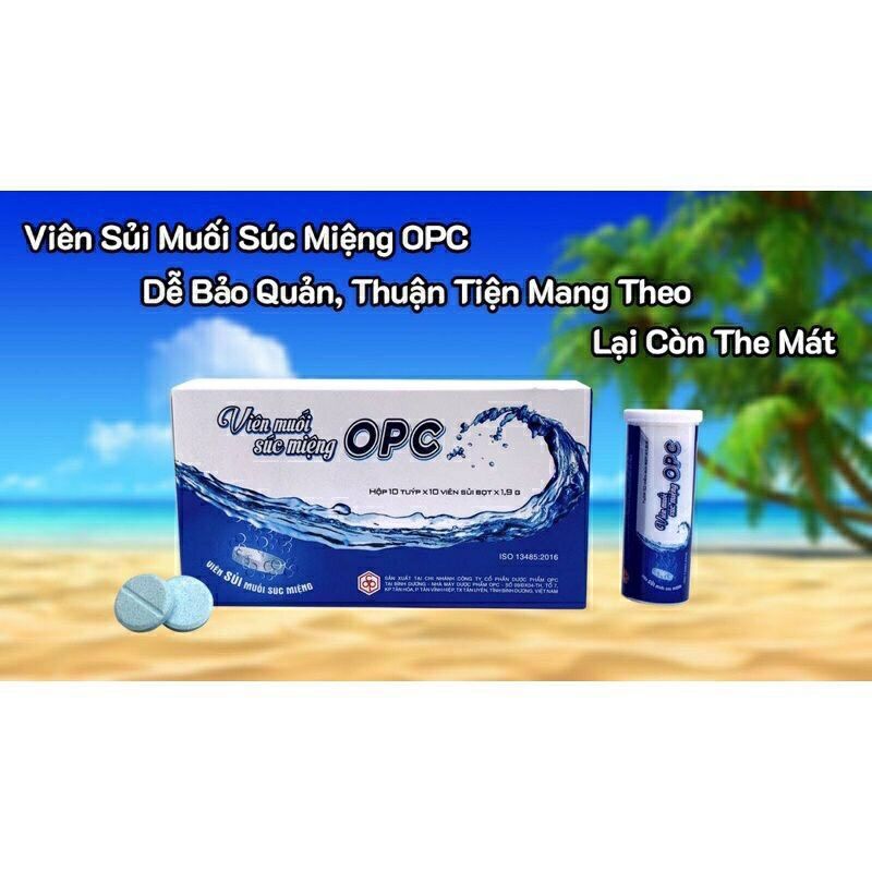 Viên muối súc miệng OPC ( Tuýp 20 viên )