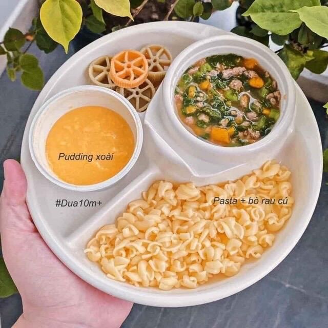 Khay đựng thức ăn cho bé_Khay ăn dặm cho bé,khay ăn blw,khay ăn 4 ngăn cho bé