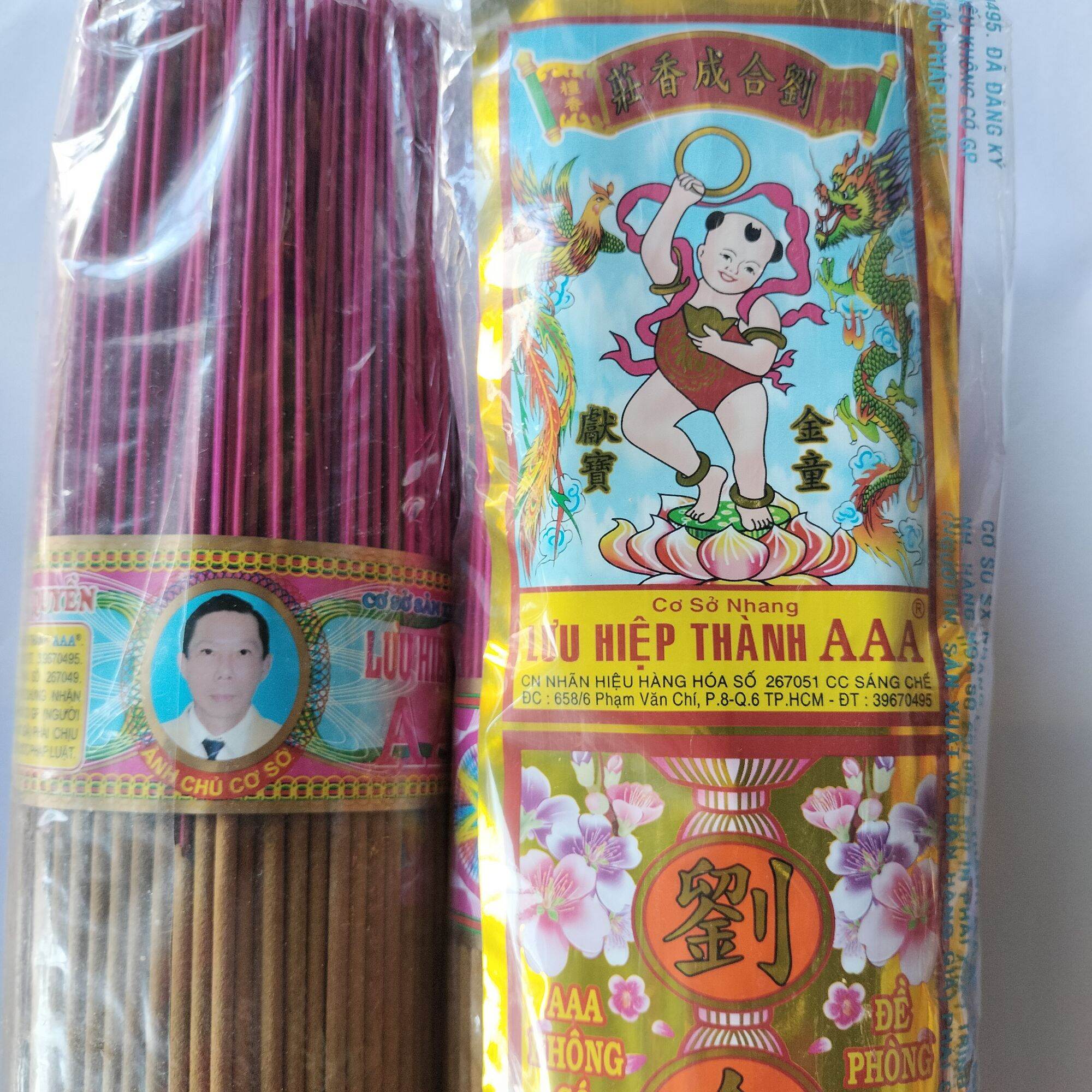 (Chính Hãng)Nhang thơm trầm AAA Lưu Hiệp Thành 4 tấc