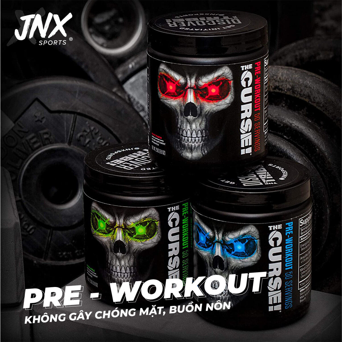 Pre Workout The Curse 50 lần dùng - Hỗ Trợ tăng sức mạnh trong tập luyện