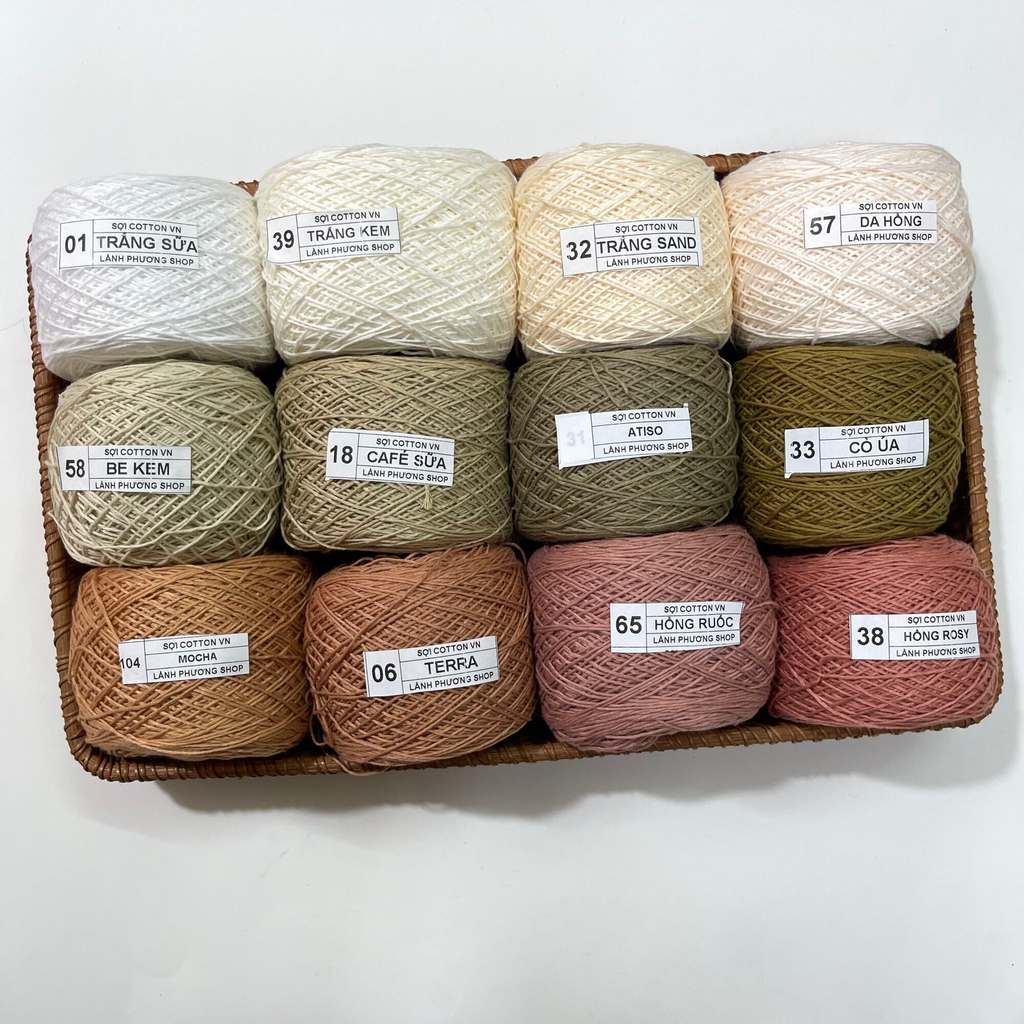 Sợi Cotton Việt Nam ( 100gr)