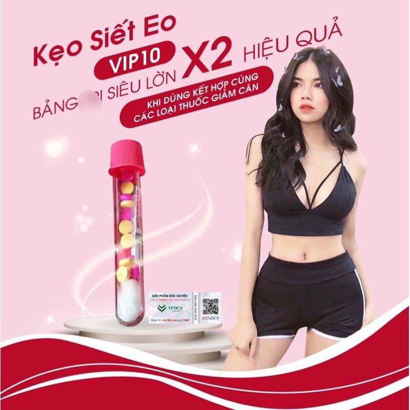 Kẹo Siết Eo Huỷ mỡ Thái VIP X10