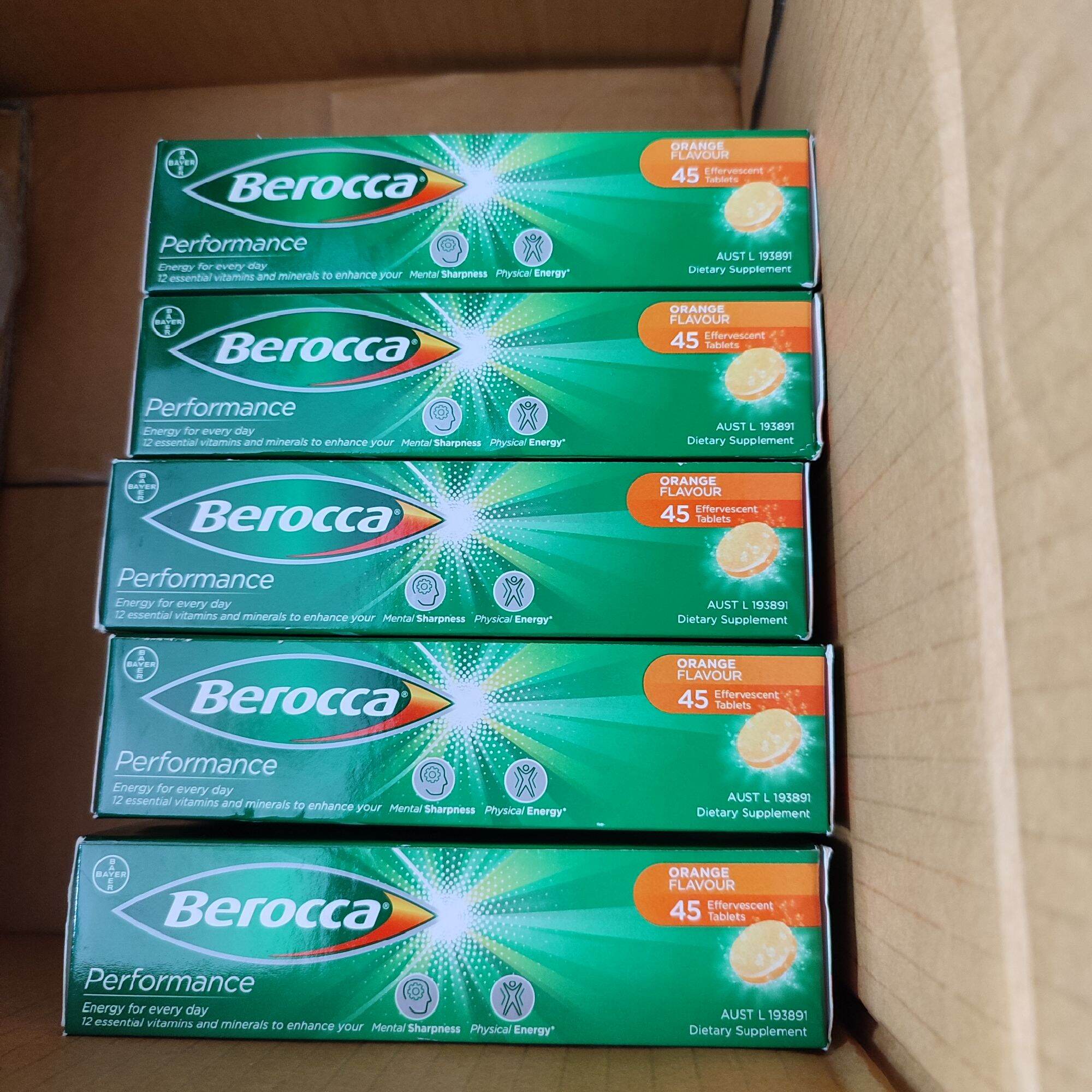 Viên sủi Berocca Úc 45 viên/ hộp ( Date 26)