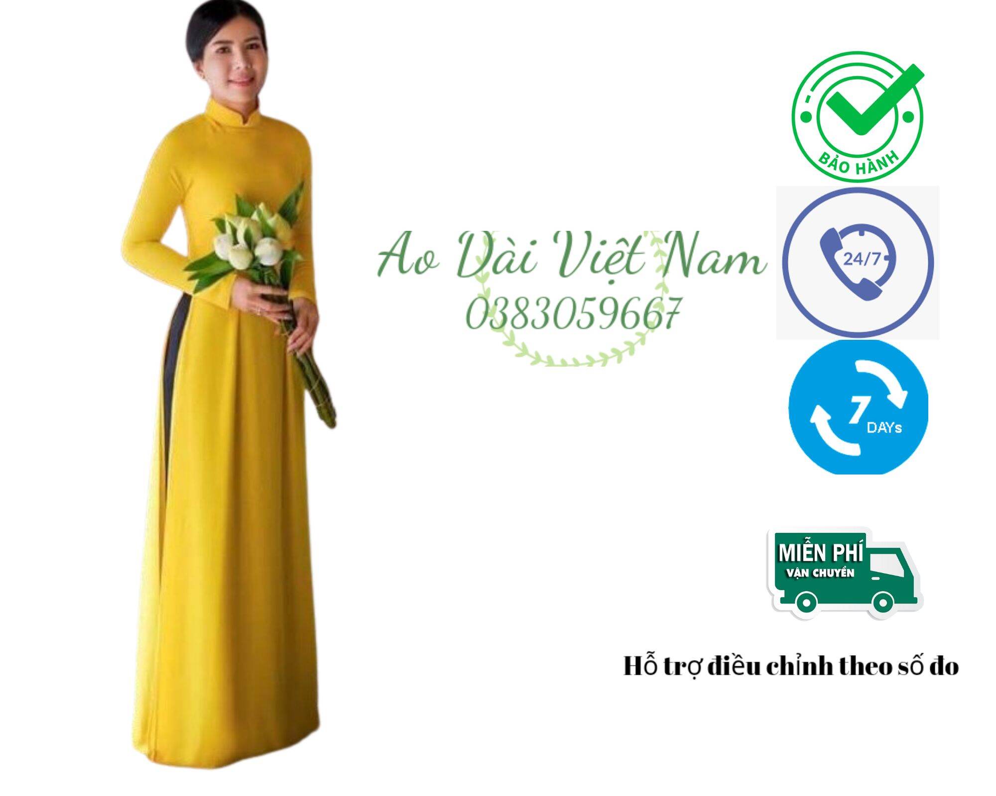 Bộ áo dài 4 tà quần 2 lớp