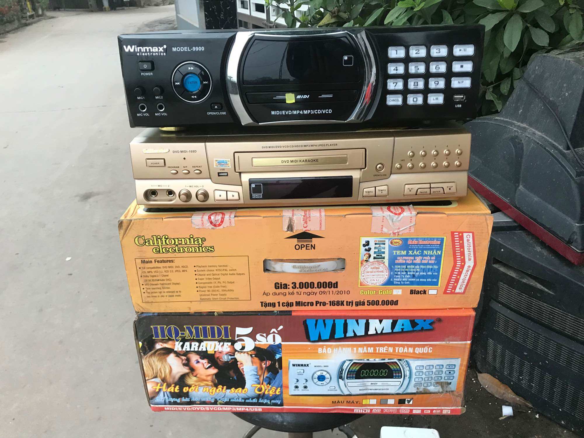 Đầu đĩa , đầu karaoke California, WINMAX , , NANOMAX ,