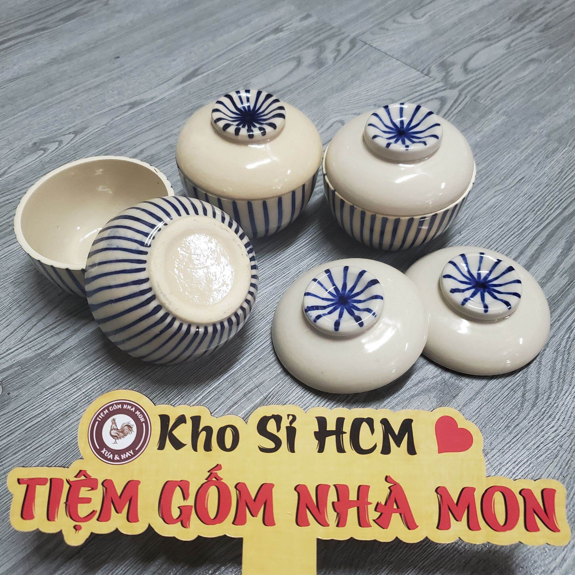 HỦ ĐỰNG 10 ĐẤT NUNG CAO CẤP MẪU SỌC (DUNG TÍCH 300ml)
