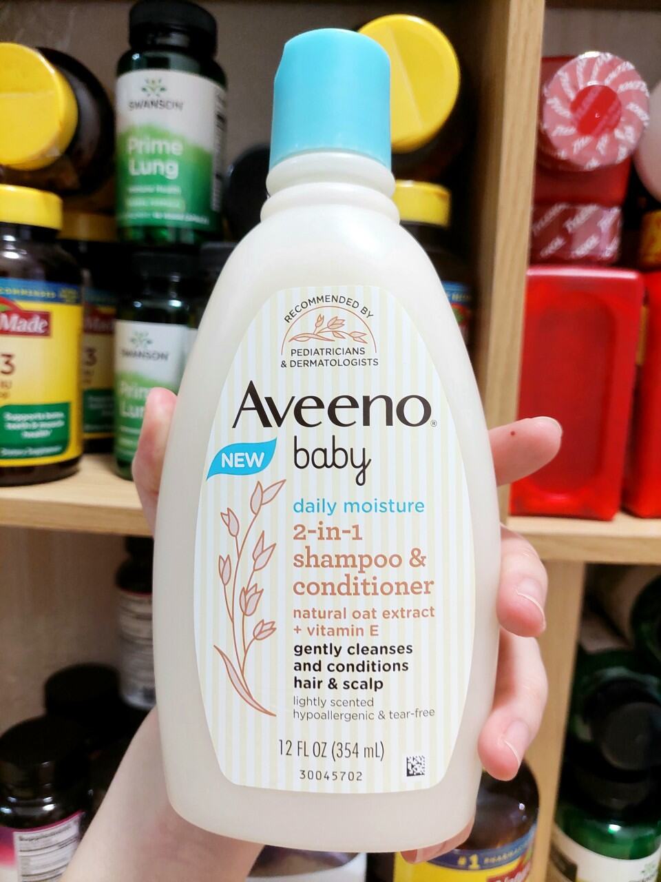 Sữa tắm gội cho bé Aveeno Baby Wash & Shampoo 354ml  BILL MỸ ĐẦY ĐỦ