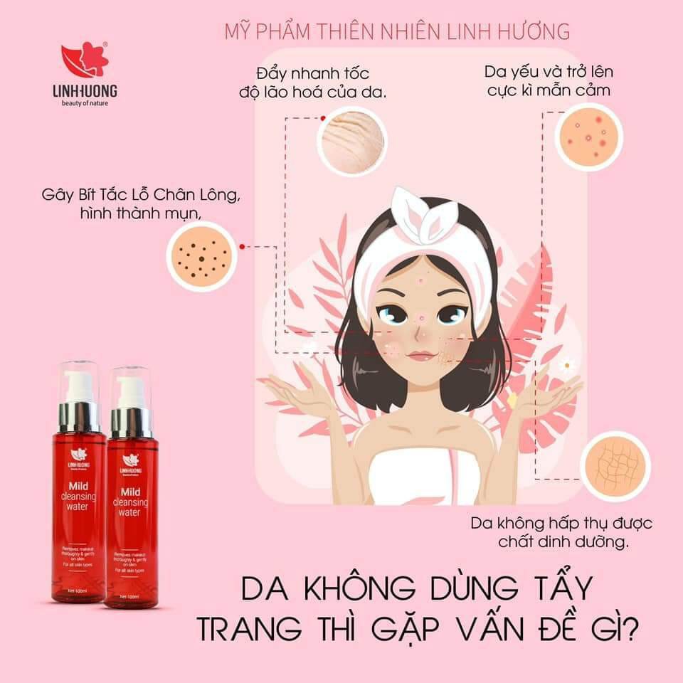 Nước Tẩy Trang Linh Hương Làm Sạch Chuyên Sâu