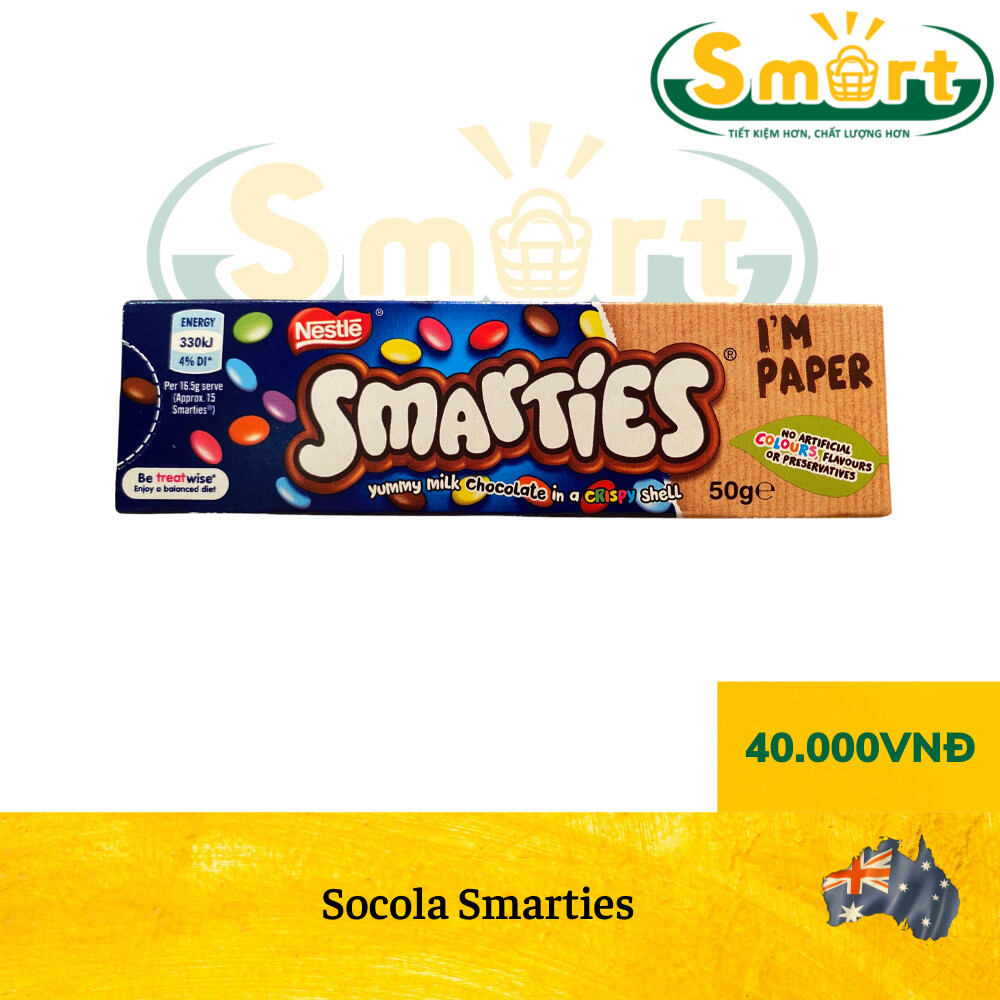 Socola Smarties 50g - Nhập khẩu từ Úc