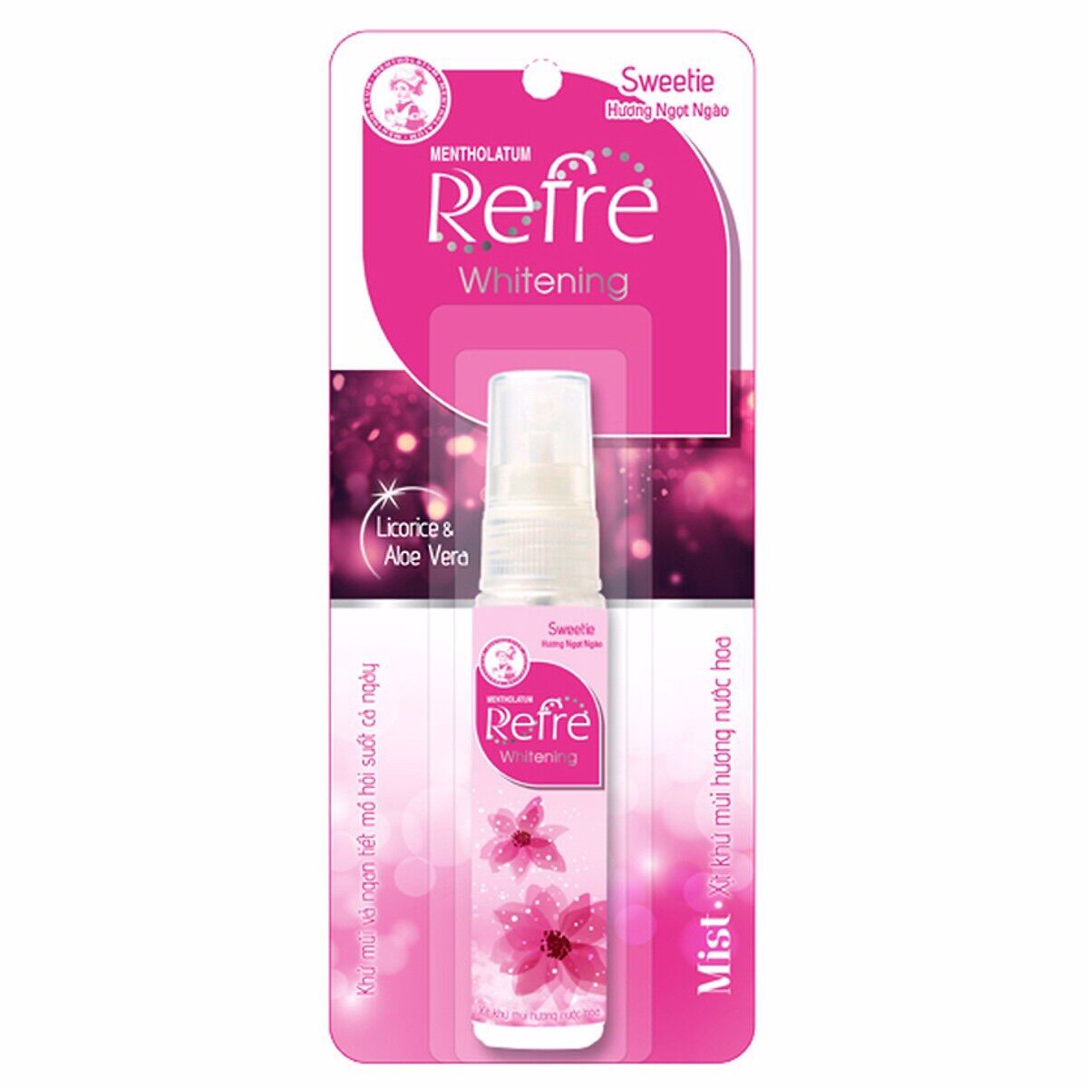 Xịt khử mùi refre 30ml - hương sweetie