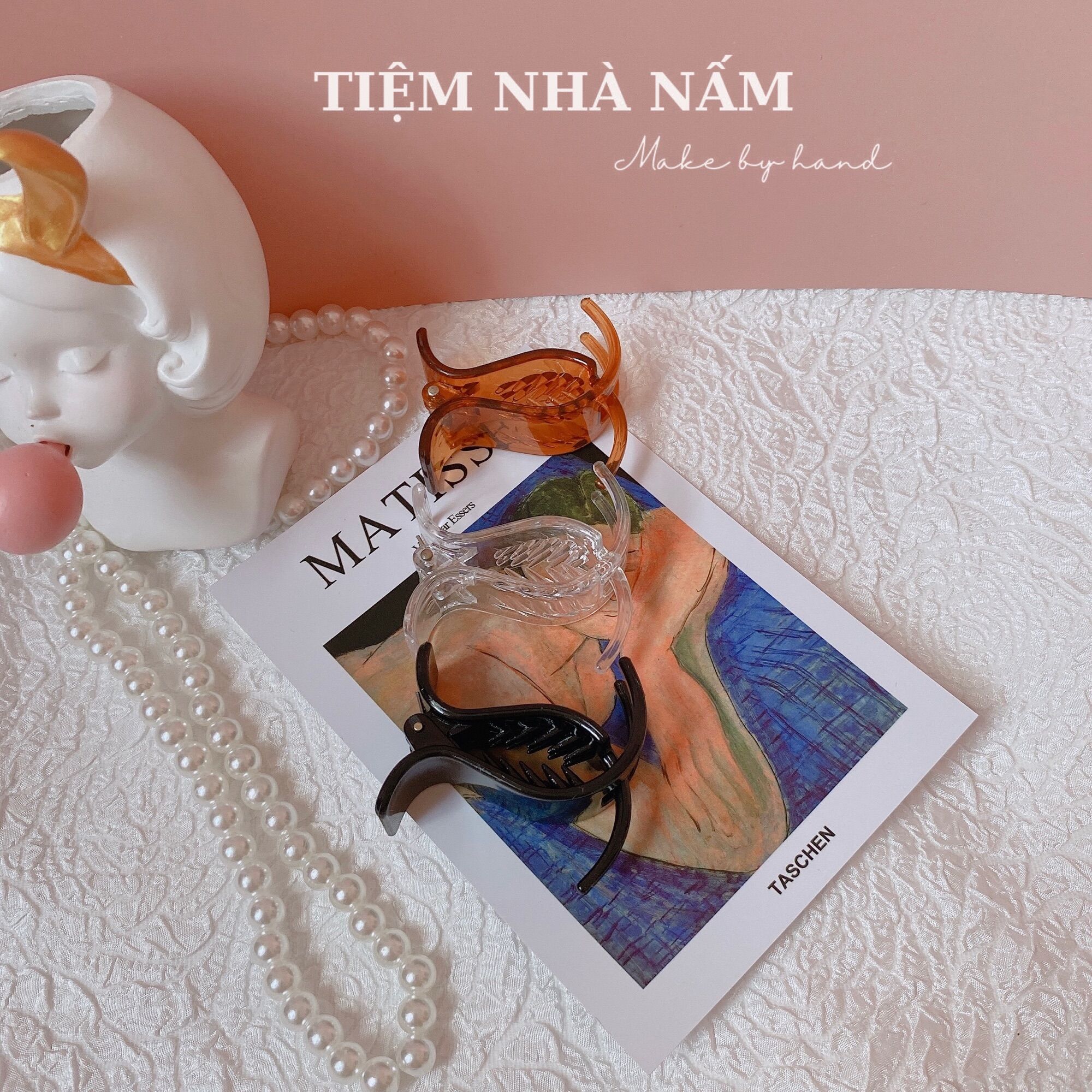 🎀SET 2 KẸP CÀNG CUA 3 RĂNG KHÔNG GẪY - [ Nhà Nấm handmade ]
