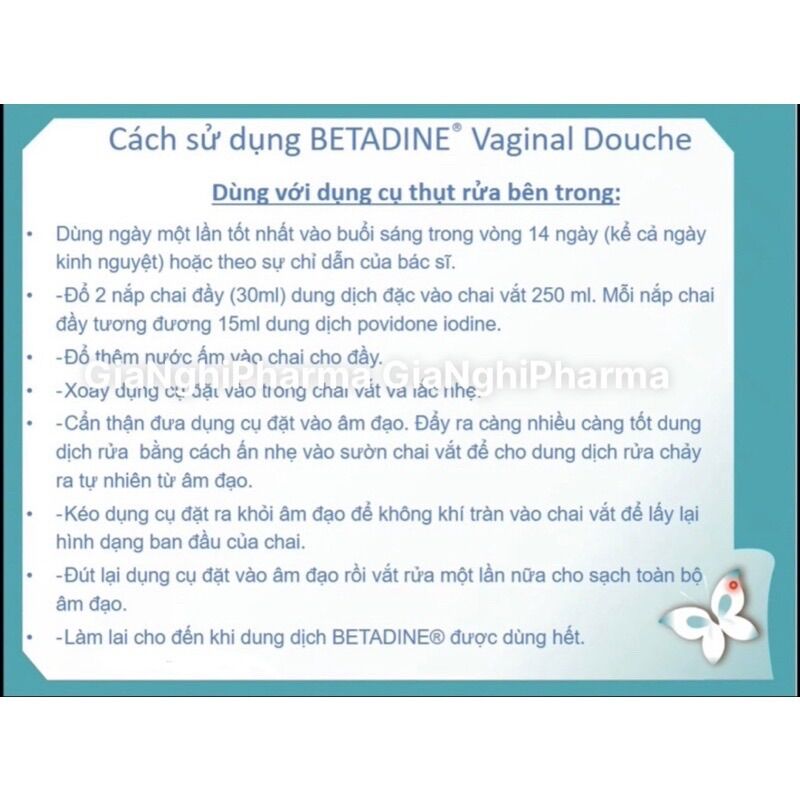 Bộ Betadine Vaginal Douch