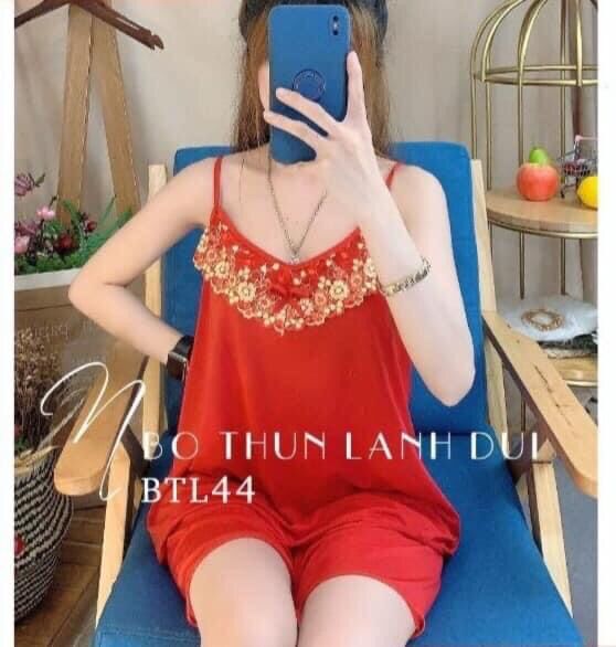 [Có size 40-75kg] Bộ đùi thun lạnh 2 dây phối ren