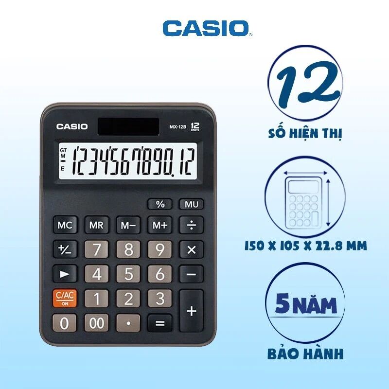Máy tính để bàn Casio MX-12B-GN Chính Hãng