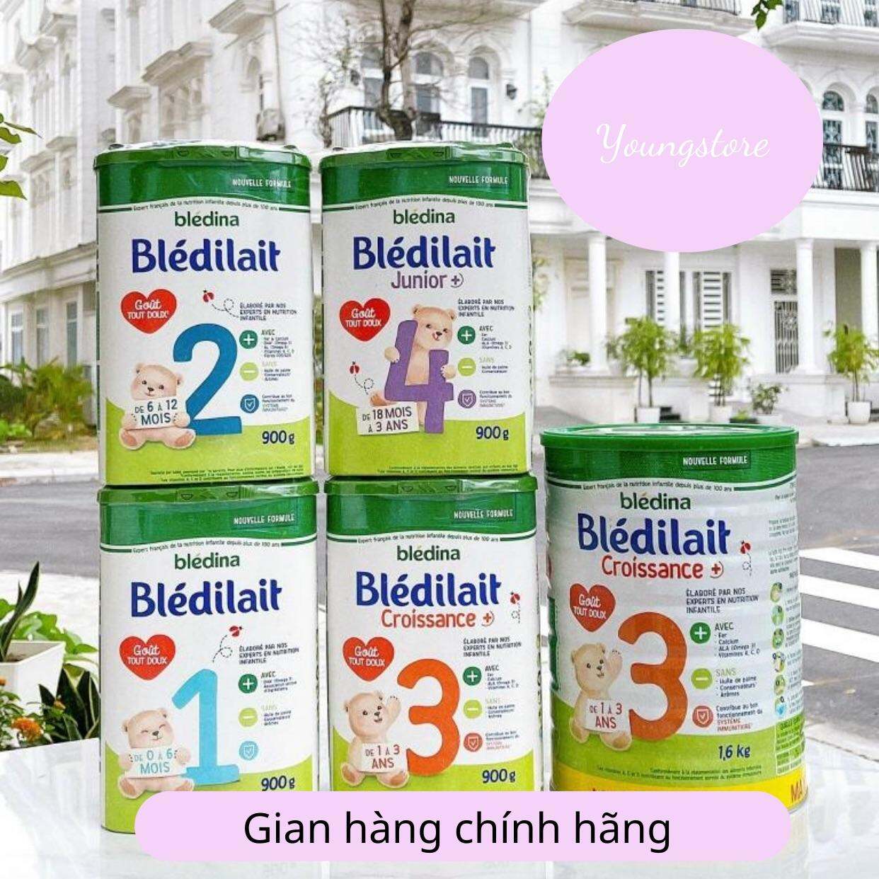 Sữa Bột Bledilait Pháp số 1 2 3 4 trọng lượng 400g,900g mẫu mới [DATE 8.20123]