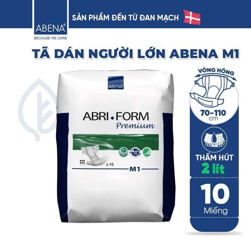 Tã dán người lớn thấm hút 2 lít Abena Abri Form M1 nhập khẩu từ Đan Mạch