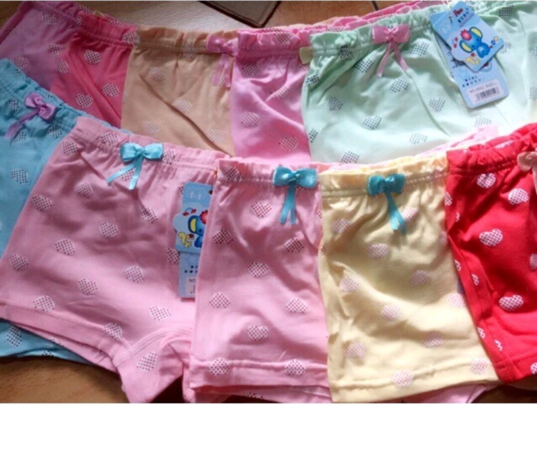 Combo 5 quần chip đùi cotton bé gái