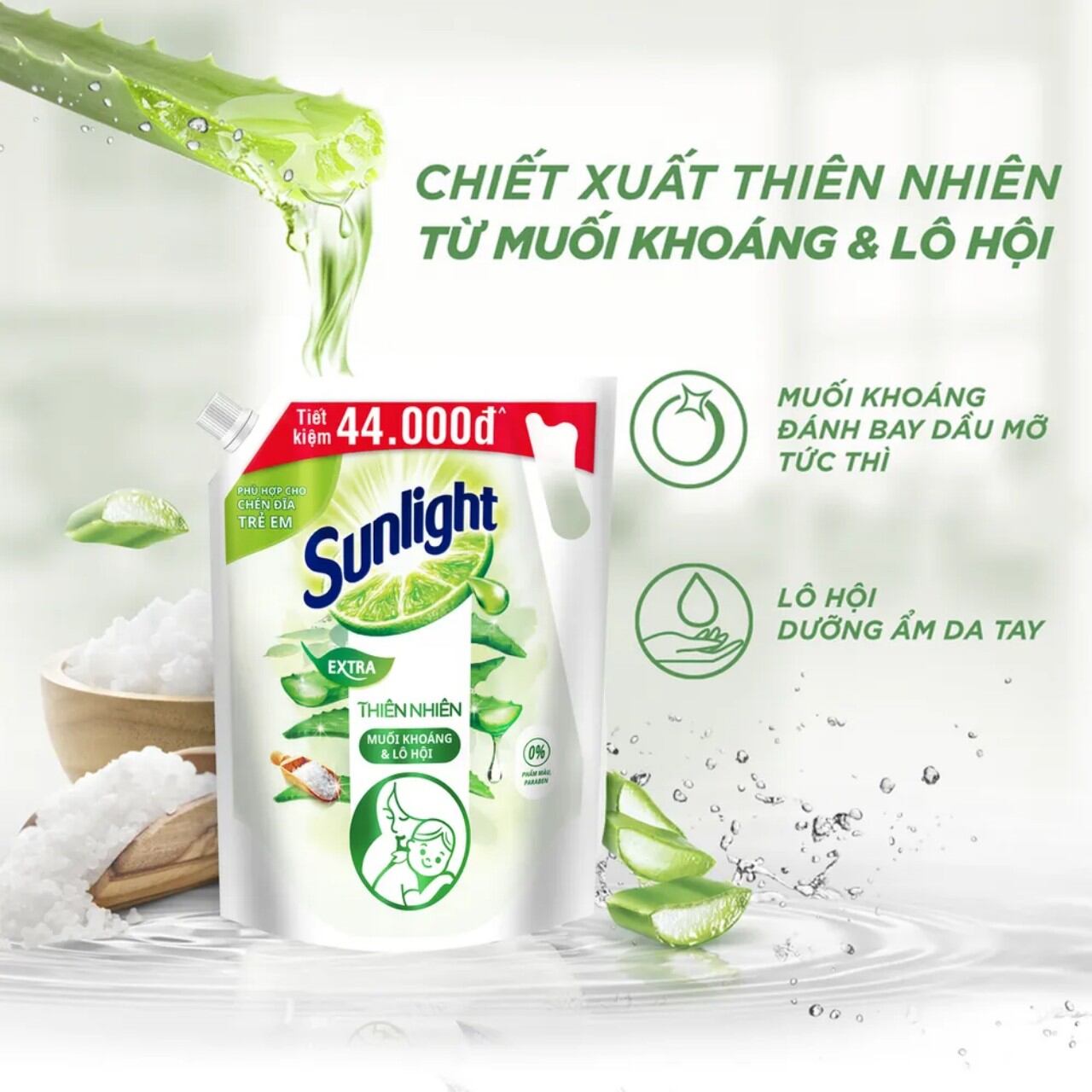 Nước rửa chén sunlight 3,3kg
