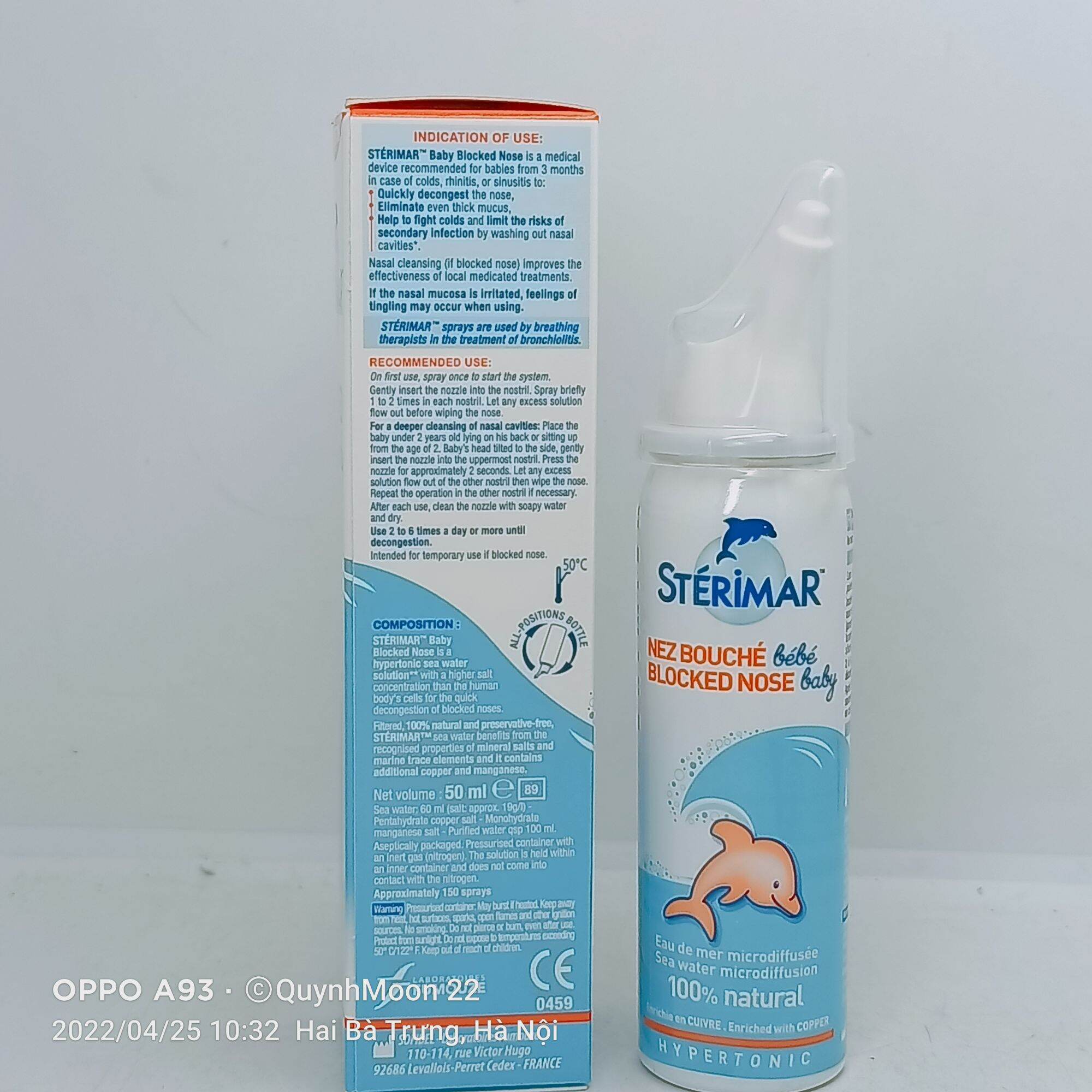 Sterimar  cá heo cam xịt mũi 50ml