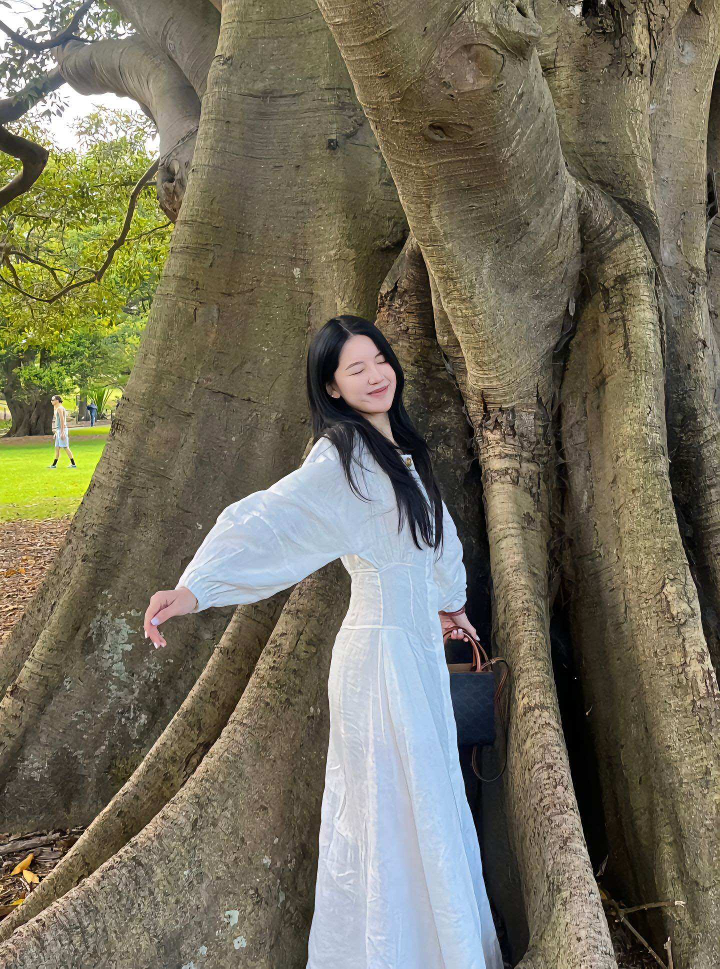 Váy sơ mi dáng dài tay phồng