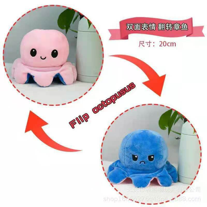 Bạch tuộc lật mặt dễ thương 20cm