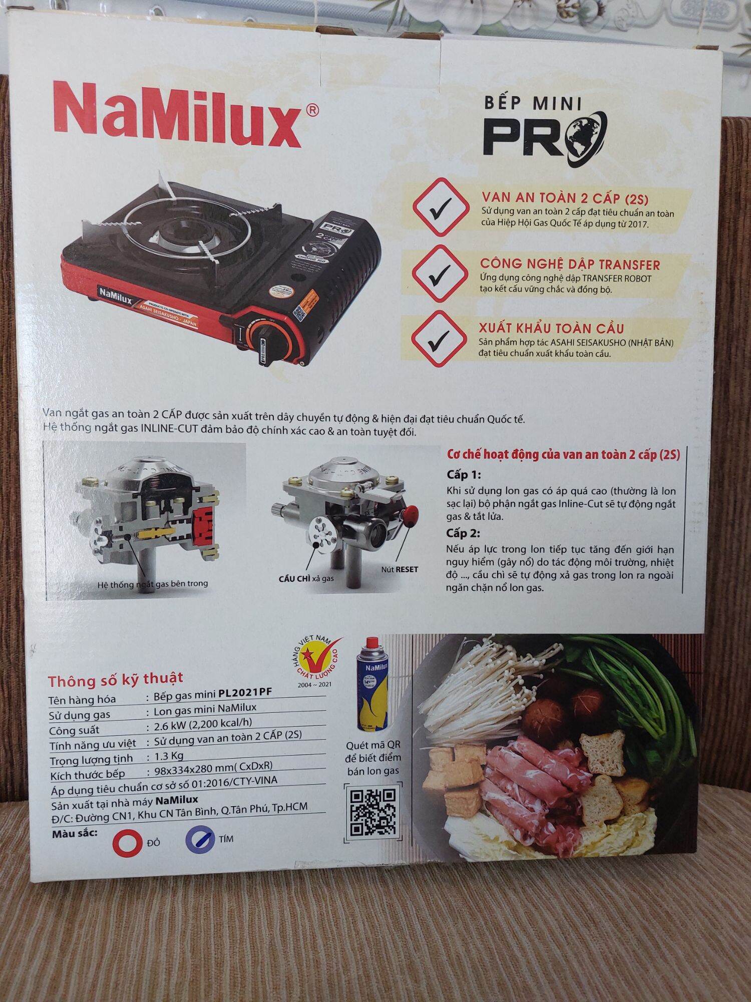 Mini Gas Stove with Namilux Eco 1911Pg Paint