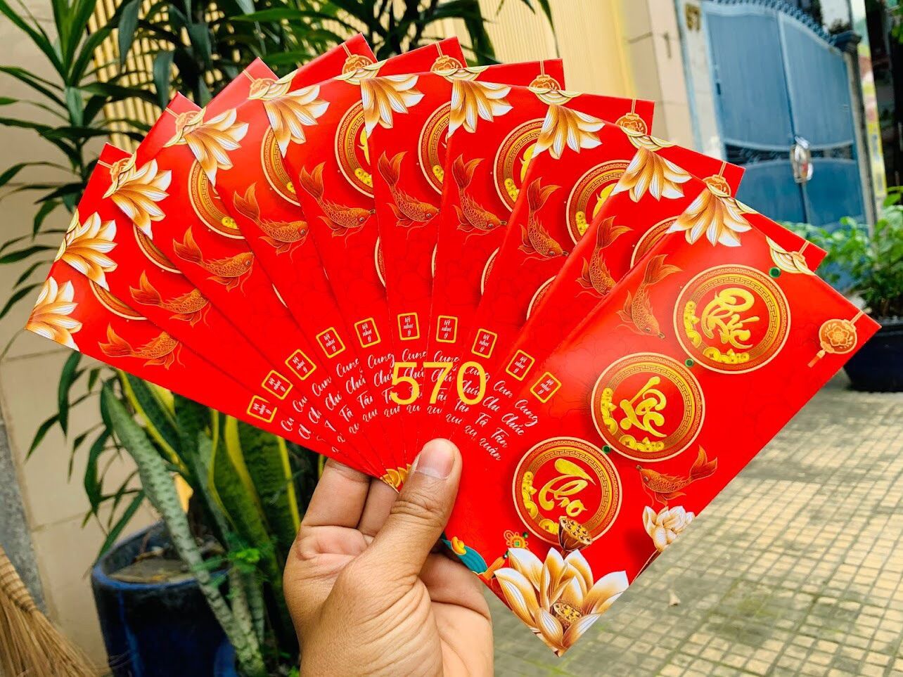 Mẫu bao lì xì Tết 2022 - Set 10 bao