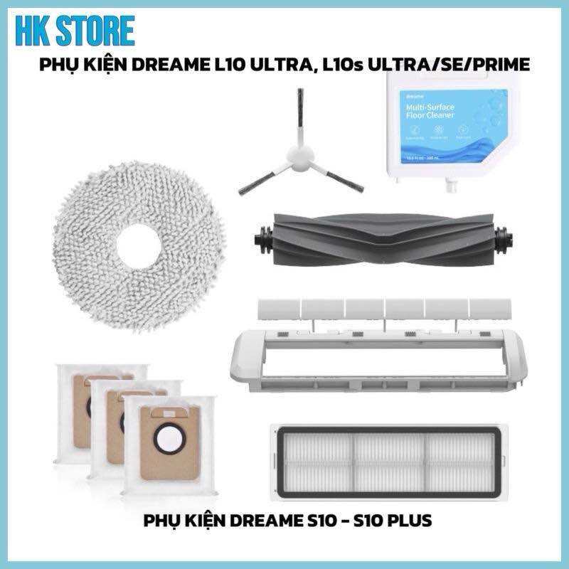 (Chính hãng) Phụ kiện Robot hút bụi Dreame L10 - S10 (Gồm: L10 Ultra, L10S Ultra, L10S Ultra SE, L10 Prime, S10, S10 Plus/ Pro)