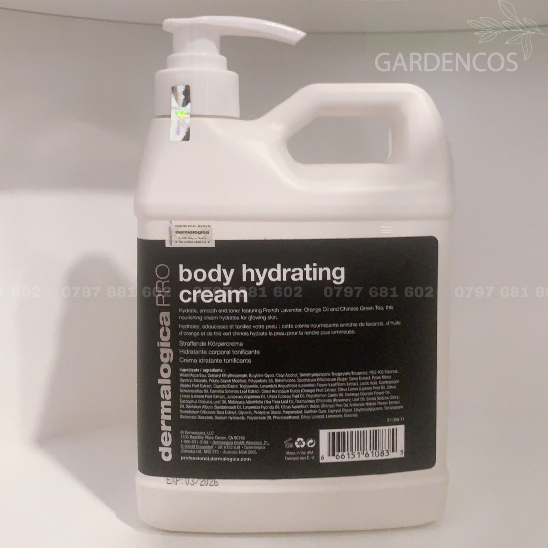 Kem Dưỡng Thể Dermalogica Body Hydrating Cream 946ml