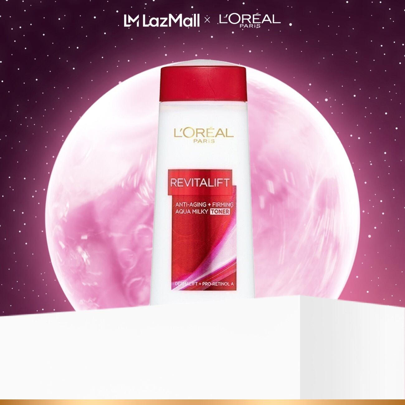 Nước hoa hồng se khít lỗ chân lông và săn chắc da L'oreal Paris Revitalift