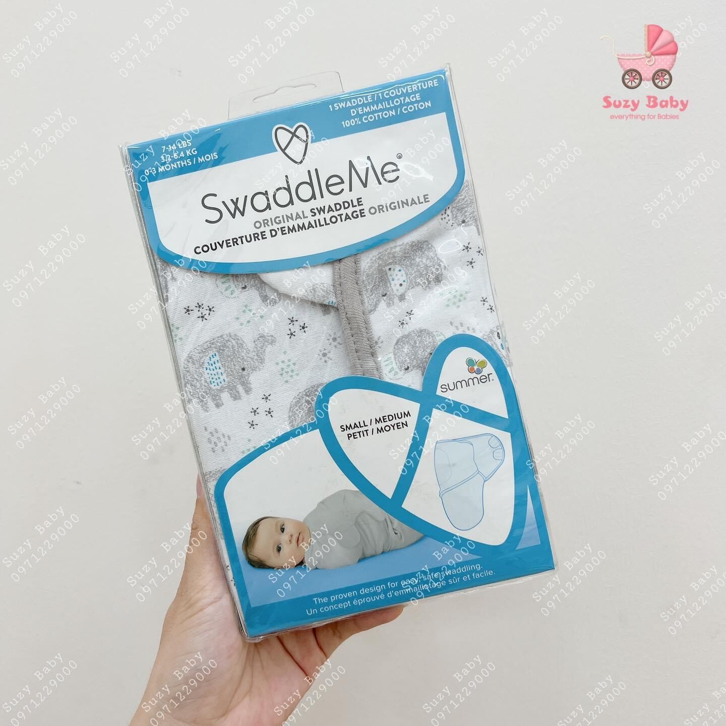 Ủ kén cotton swaddle me chính hãng