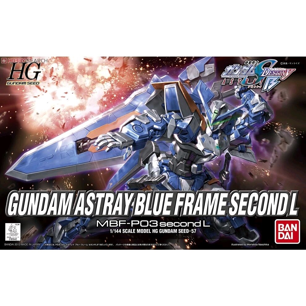 Mô hình lắp ráp HGSeed 57 HG Seed HG Gundam Astray Blue Frame Second L