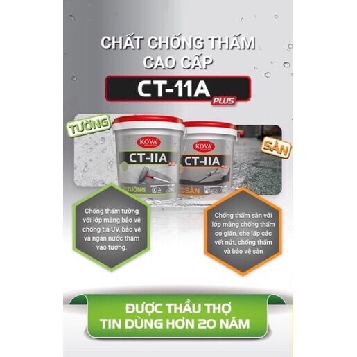 Kova chống thấm Tường 20kg