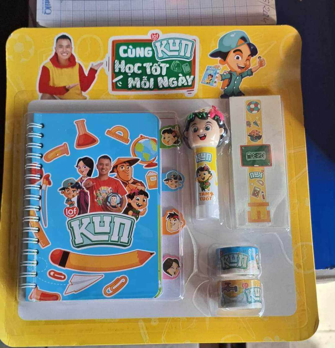 BỘ DỤNG CỤ HỌC TẬP KUN SIÊU ĐẸP màu ngẫu nhiên
