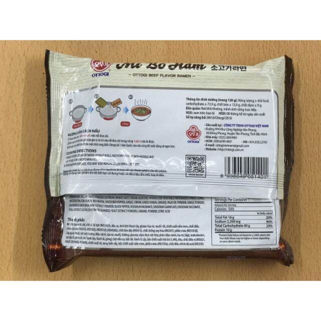 [HCM]Mì bò hầm gói 120gr