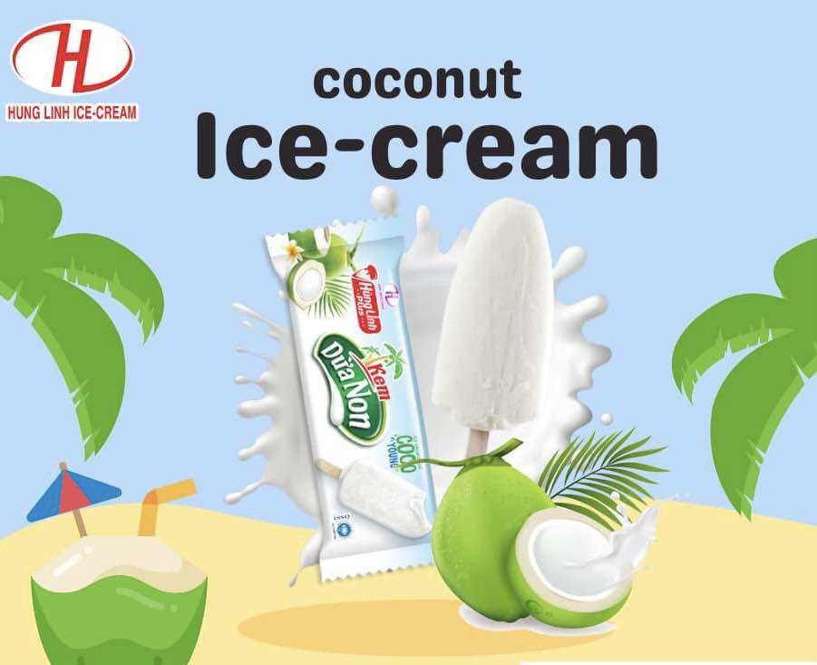 Kem Gelato Sợi Dừa Non