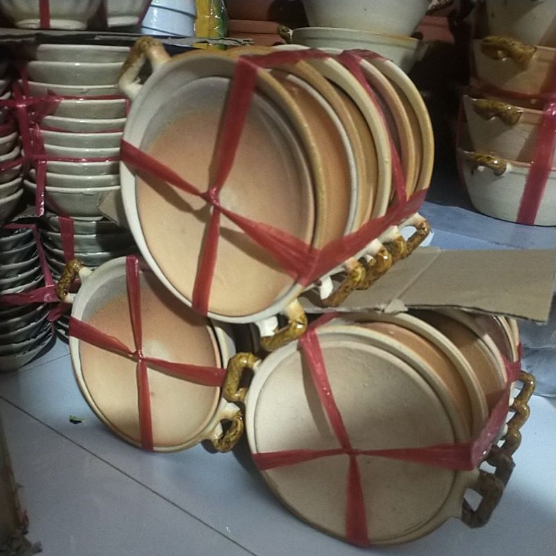 Nồi đất tráng men nhí(1c )4,5-14cm)