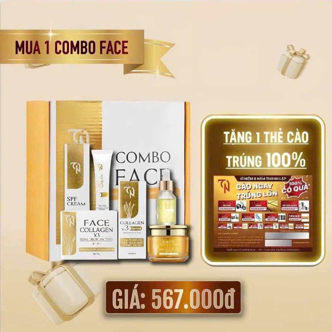 [ Tách lẻ ]Combo face collagen Đông trùng hạ thảo x3 Đông Anh