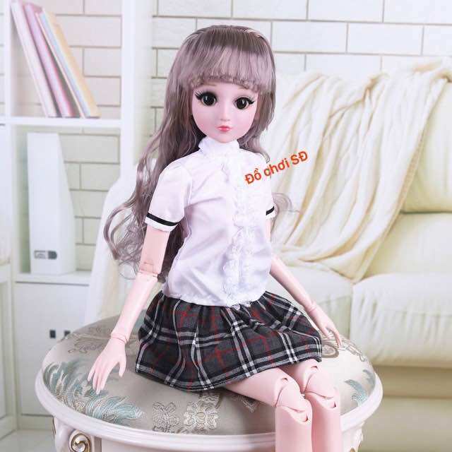 Đầm học sinh ( búp bê 60 cm ) - 1 cái ngẫu nhiên )