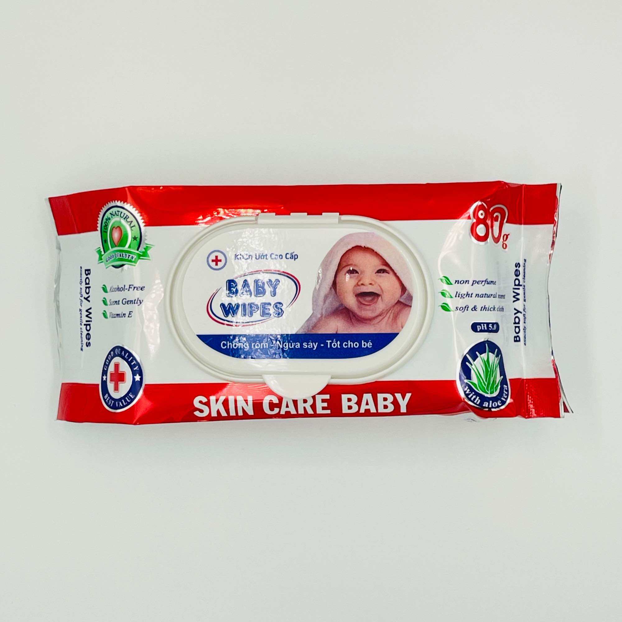 Combo 10 Gói Khăn Ướt Baby Wipe 80gr