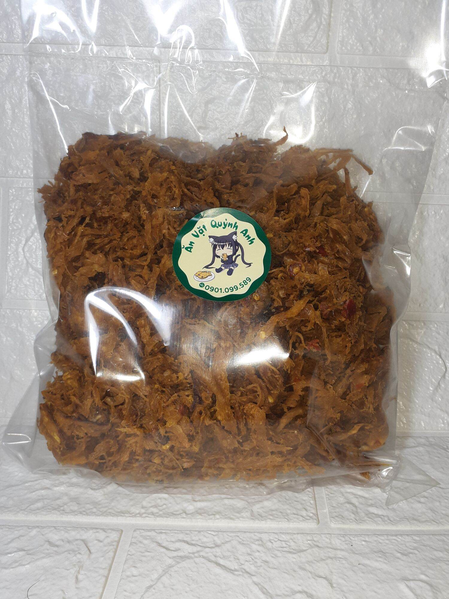 ( 500GR) Khô mực xé làm bánh tráng trộn Siêu Cay