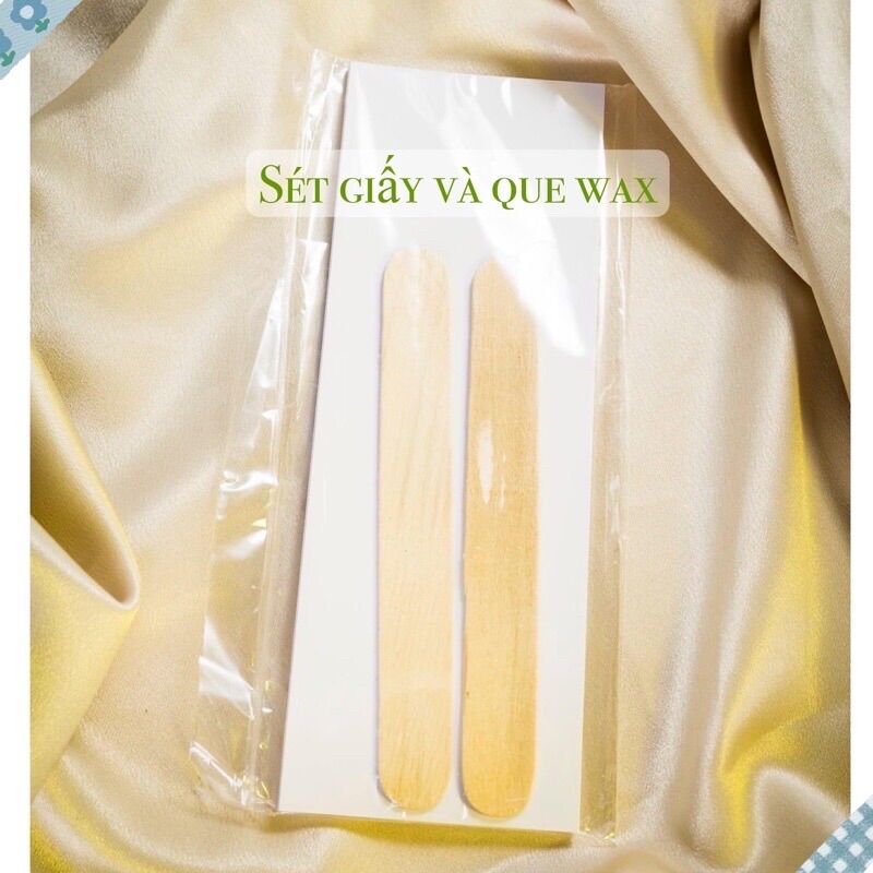 Set 50 tờ giấy wax và 2 que wax