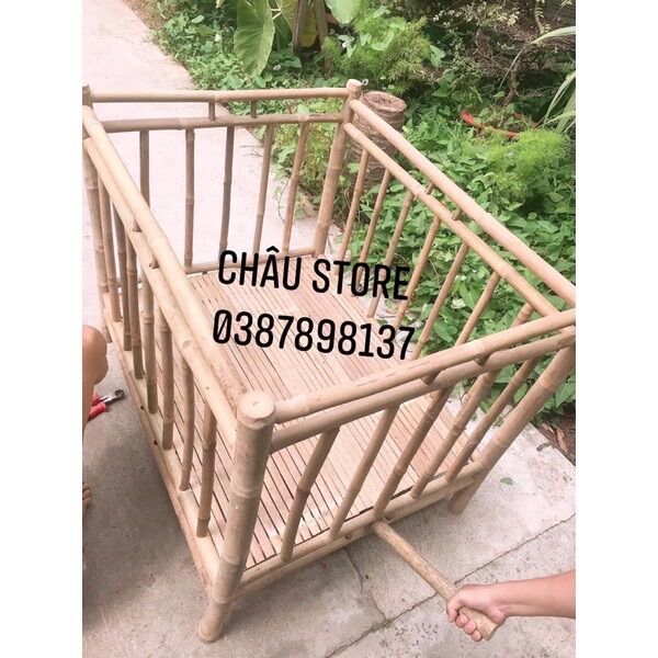 Chuồng tre, cũi tre, nôi tre cho bé tập đứng