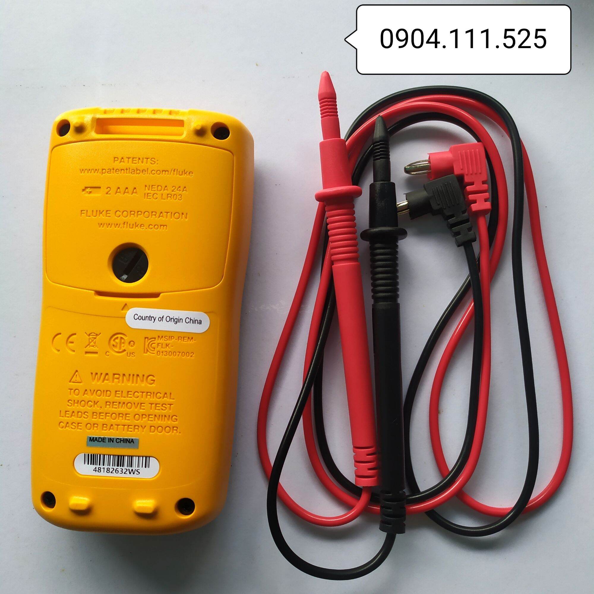 Fluke 101 Multimeter Measures Voltage, Resistance, Capacitors, Frequency, Genuine Product Without Packaging