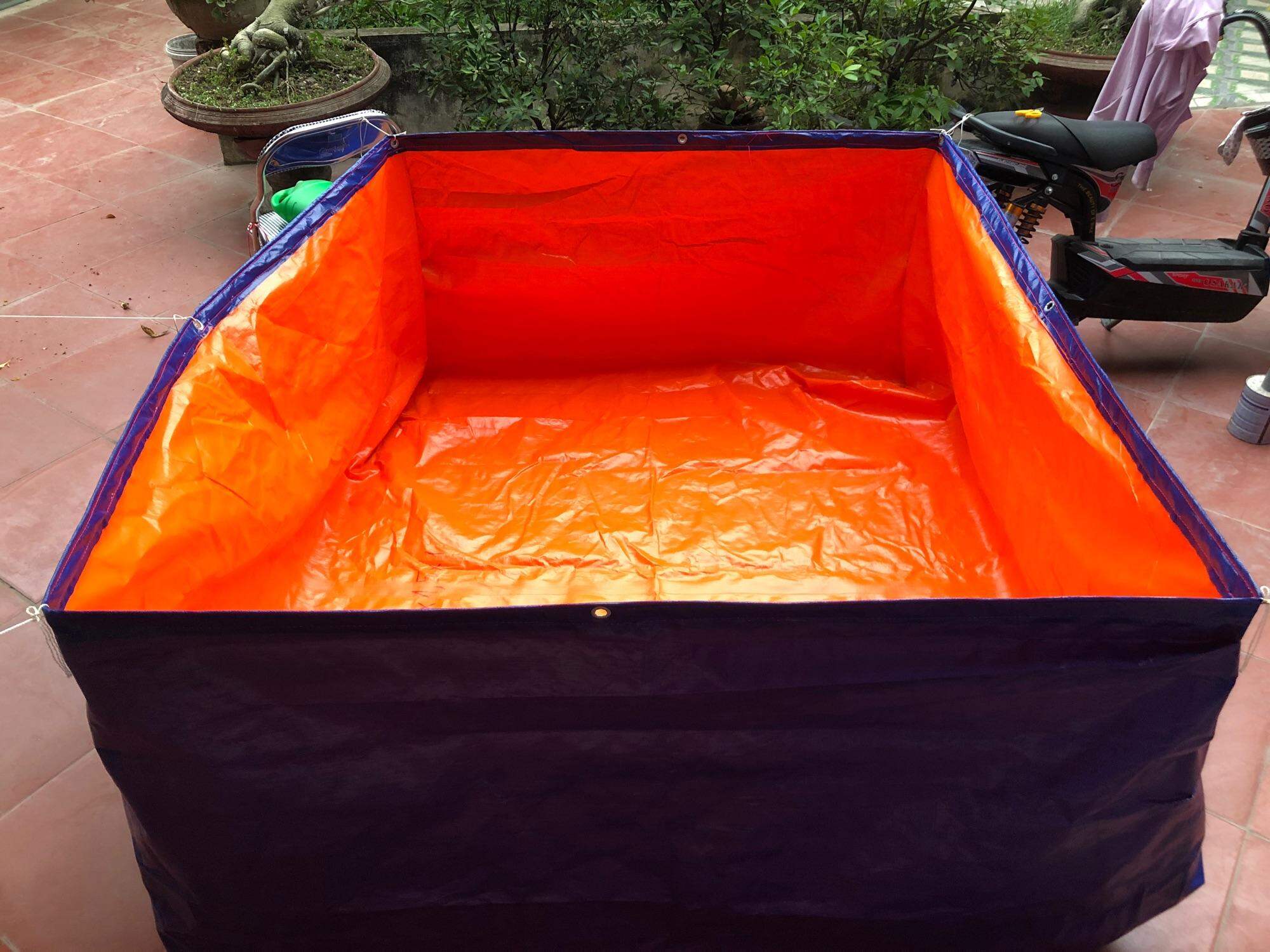 Bể Bạt nuôi lươn, ốc, ếch, cá nhỏ, bồn bạt, hồ bạt - kích thước 6x4x1